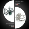 Arachne Ring SILVER + BLACK