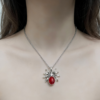 Crimson Arachne neck chain