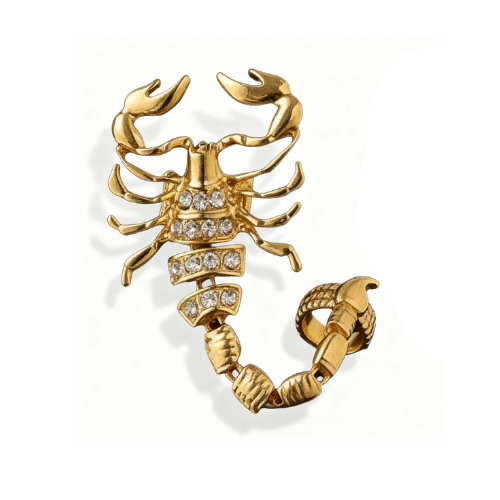 Scorpion Finger Ring in Gold