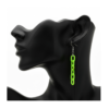 Neon drop earrings