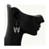 Skull earrings in black