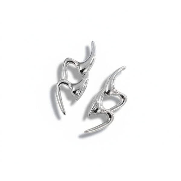Anomaly Earrings in Silver