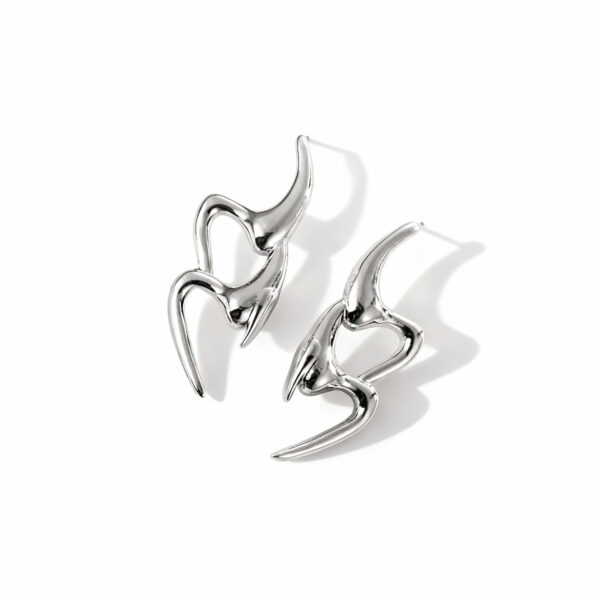 Anomaly Earrings in Silver
