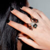 Arachne ring in black