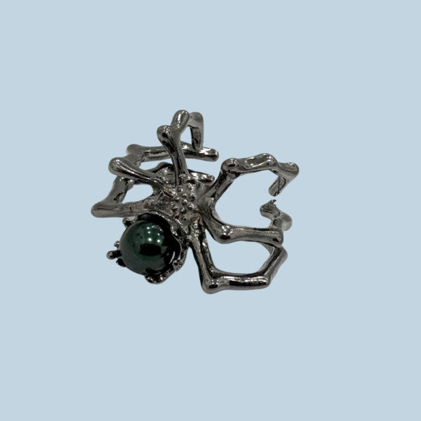 Arachne Ring SILVER + BLACK