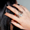 Arachne ring in silver