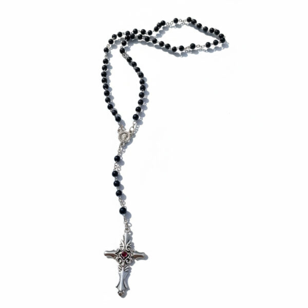 Beaded cross chain