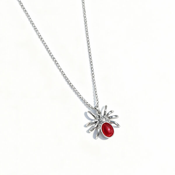 Crimson Arachne neck chain