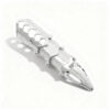 Finger armour in silver