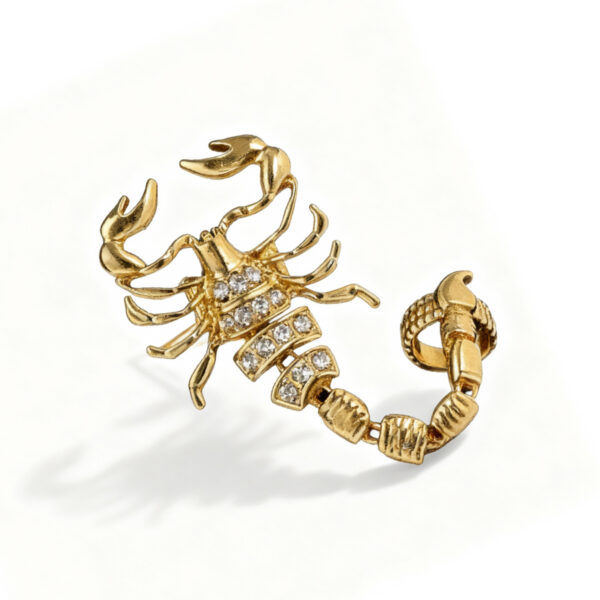 Scorpion Finger Ring in Gold