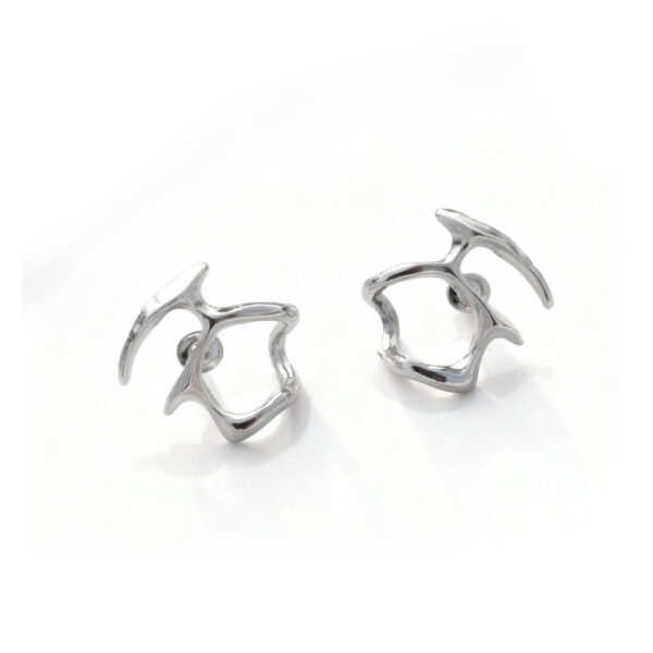 Silver ear cuffs