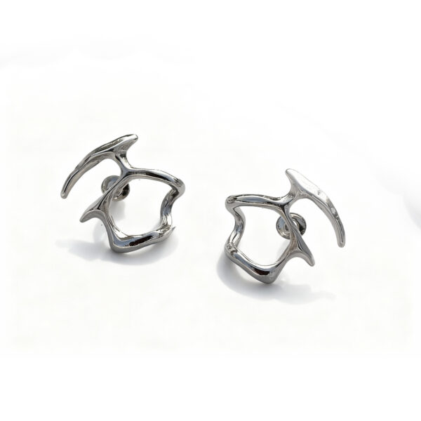 Silver ear cuffs