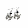 Skull earrings in black