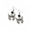 Skull earrings in black