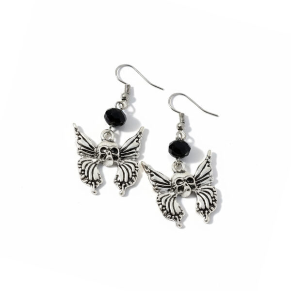 Skull earrings in black