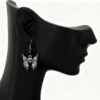 Skull earrings in black