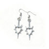 Spiked heart earring