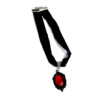 Velvet choker in red