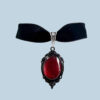 Velvet choker RED + PURPLE