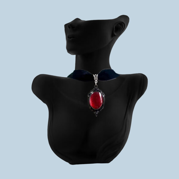 Velvet choker RED + PURPLE