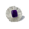 “Web of lies” amethyst ring