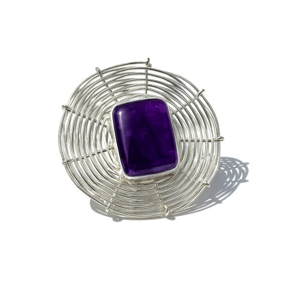 “Web of lies” amethyst ring