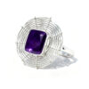 “Web of lies” amethyst ring