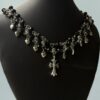 Chrome beaded choker