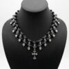 Chrome beaded choker