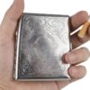 oriental wallet in chrome