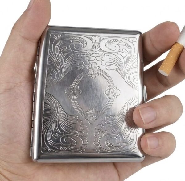 oriental wallet in chrome