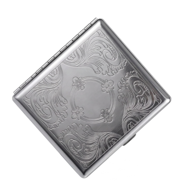 oriental wallet in chrome